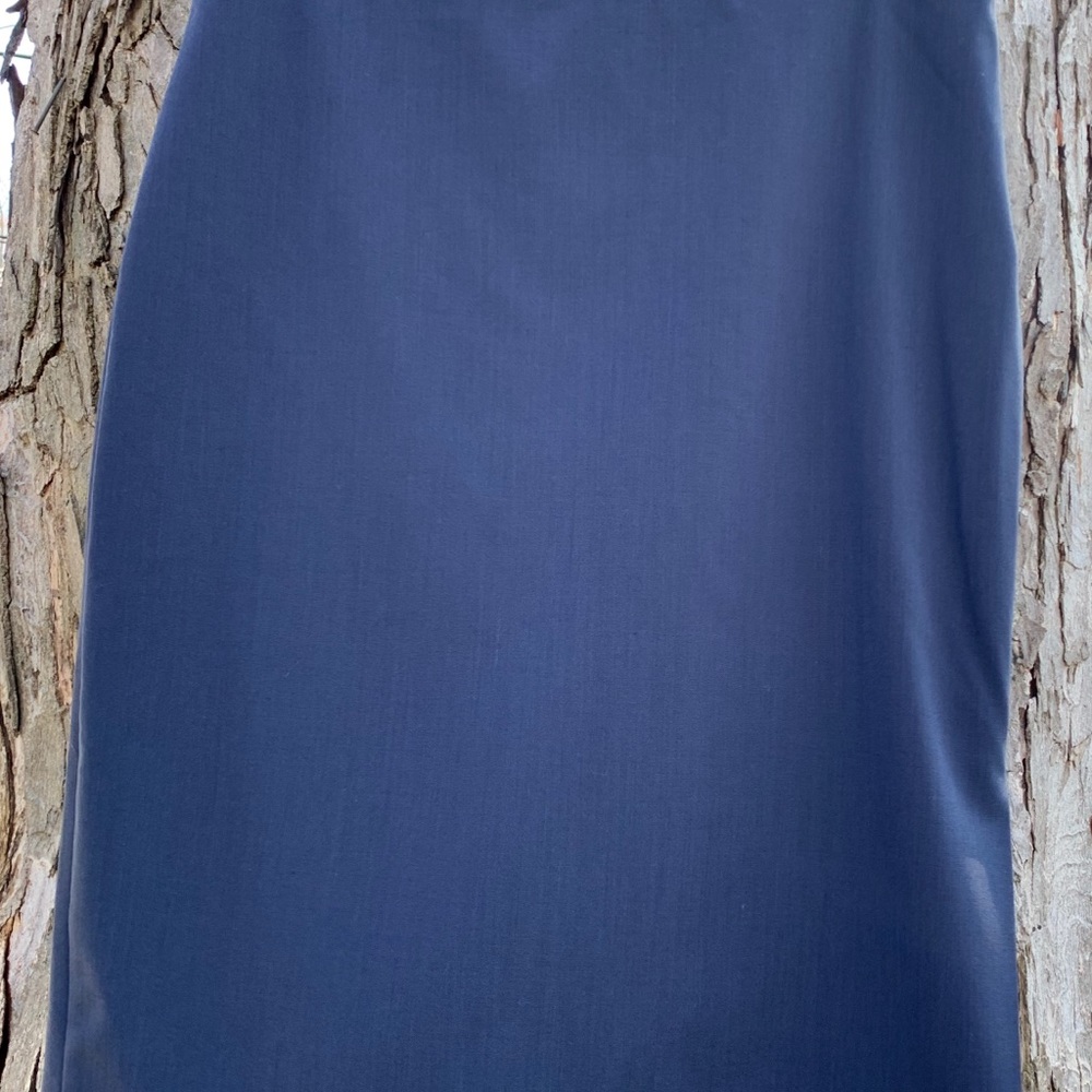 Banana Republic lined navy wool blend skirt